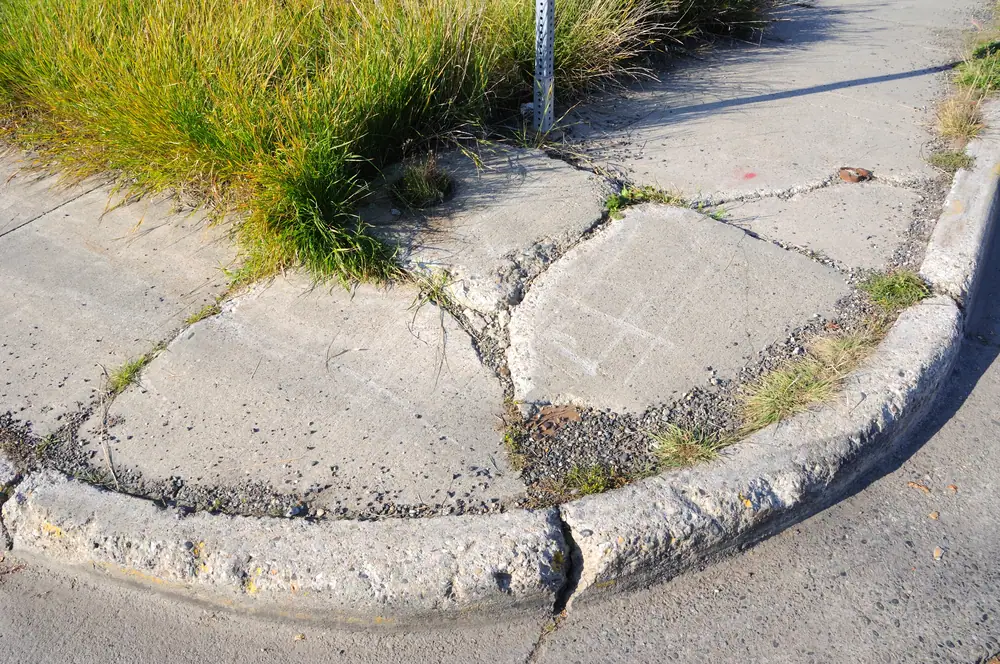 an image of sidewalk cracks