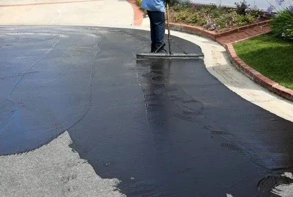 how to prep your driveway for sealing - slurry sealing
