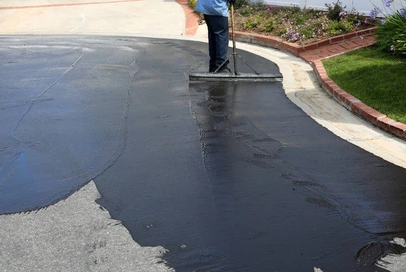 how to prep your driveway for sealing - slurry sealing